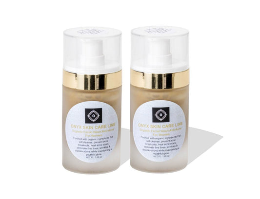 Organic Anti-Acne Two-Step System Facial Wash and Moisturizer - For WOMEN-0