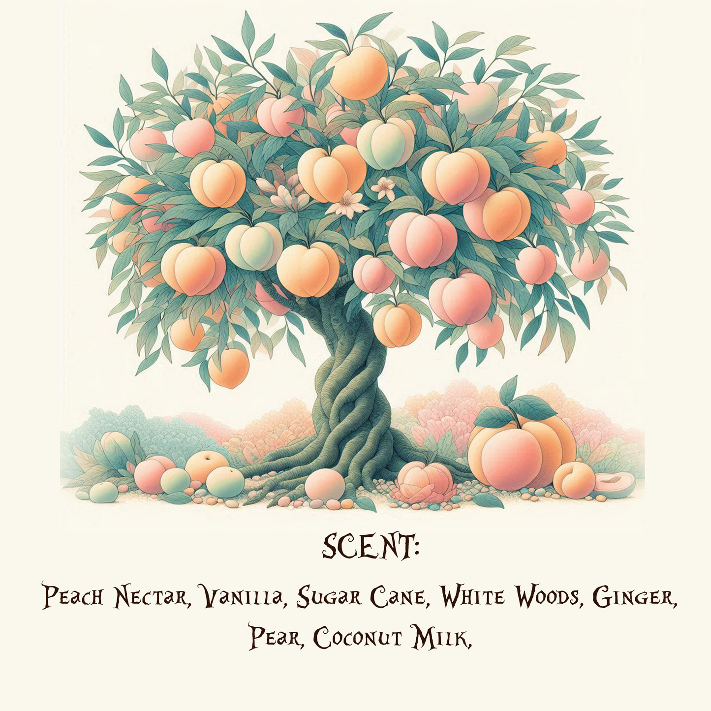 Ginger Peach Organic Body Lotion | Shea Butter Natural Body Cream | Aromatherapy Scented Lotion | Hydrating Organic Skincare-3